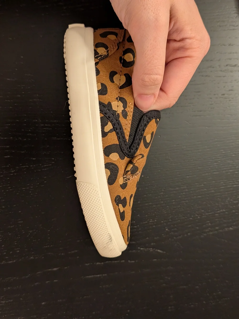 Old Navy Kids Leopard-Print Slip-On Sneakers - Brown & Black